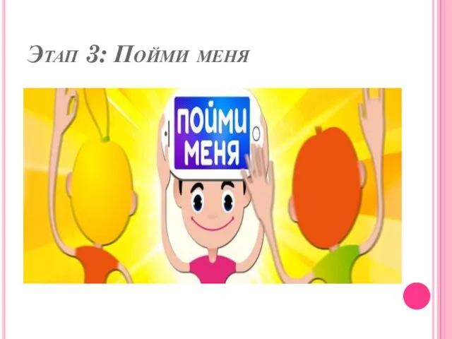 Этап 3: Пойми меня