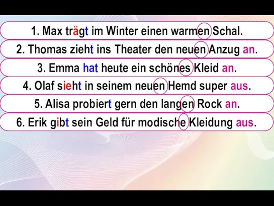 einen warmen Schal, tragen, Max, im Winter ins Theater, Thomas, anziehen,