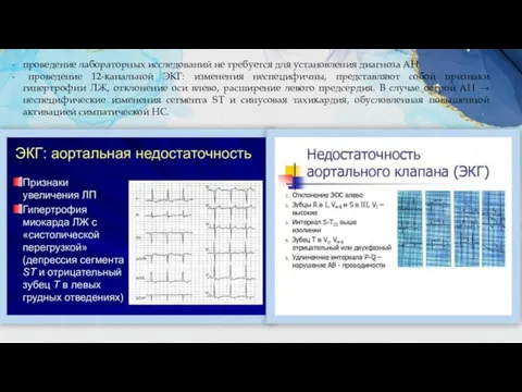 проведение лабораторных исследований не требуется для установления диагноза АН проведение 12-канальной