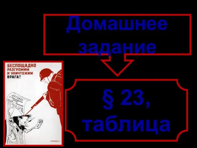 Домашнее задание § 23, таблица