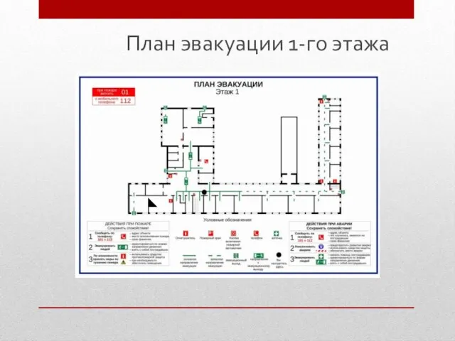 План эвакуации 1-го этажа