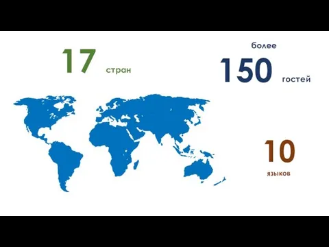 17 стран более 150 гостей 10 языков