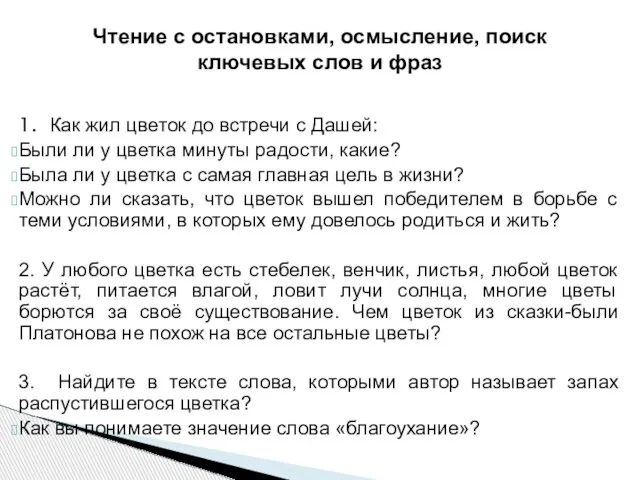 1. Как жил цветок до встречи с Дашей: Были ли у