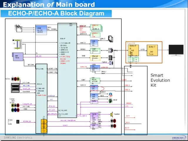 ECHO-P/ECHO-A Block Diagram SD VIDEO 13bit HD VIDEO 33bit Echo-A CVBS