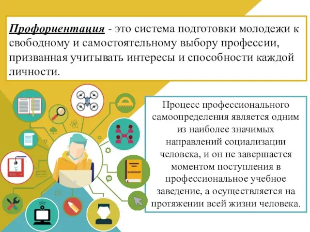 Профориентация - это система подготовки молодежи к свободному и самостоятельному выбору