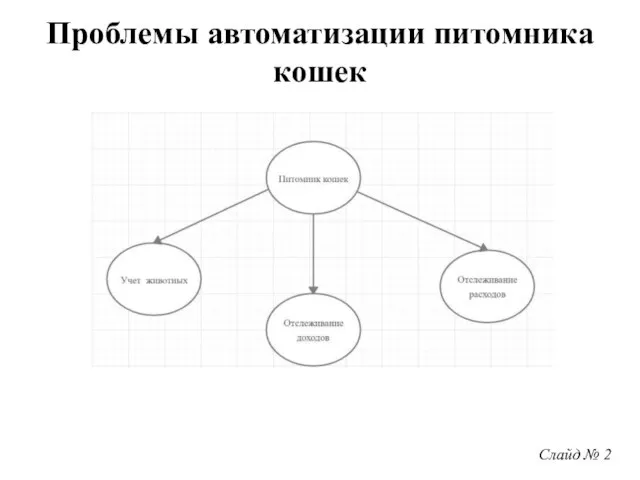 Слайд № 2 Проблемы автоматизации питомника кошек