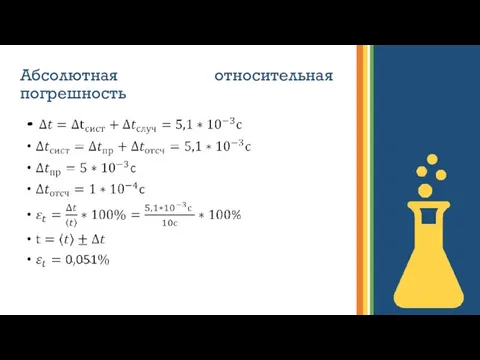 Абсолютная относительная погрешность