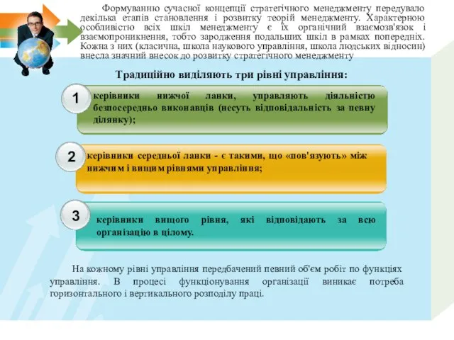 Формуванню сучасної концепції стратегічного менеджменту передувало декілька етапів становлення і розвитку