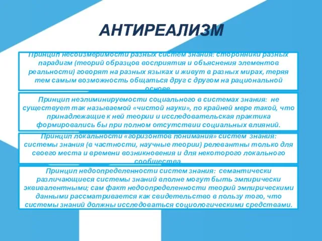 Принцип несоизмеримости разных систем знания: сторонники разных парадигм (теорий образцов восприятия