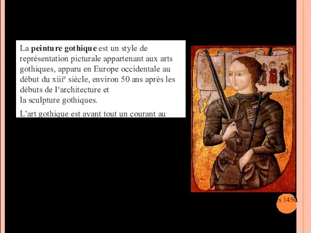 Qu’est-ce que c’est, la peinture gothique? La peinture gothique est un