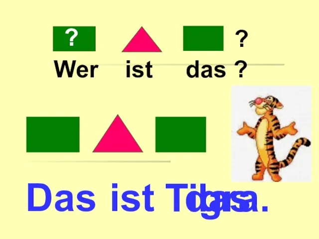 Das ? ? Wer ist das ? ist Tigra. das