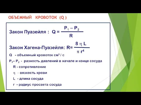 ОБЪЕМНЫЙ КРОВОТОК (Q )