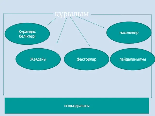 құрылым Құрамдас бөліктері мәселелер факторлар Жағдайы маңыздылығы пайдаланылуы