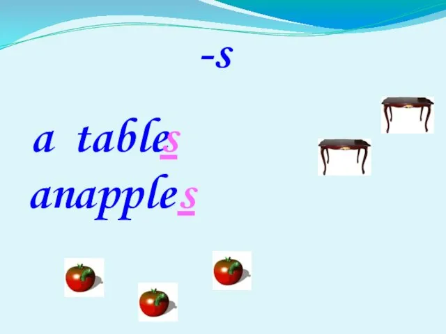 -s table a s an apple s