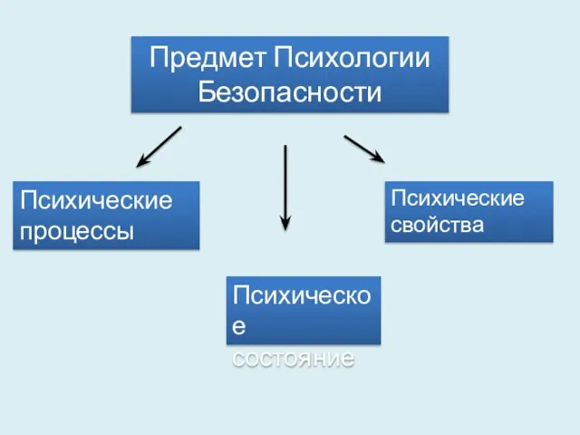 Предмет Психологии Безопасности Психические процессы Психическое состояние Психические свойства