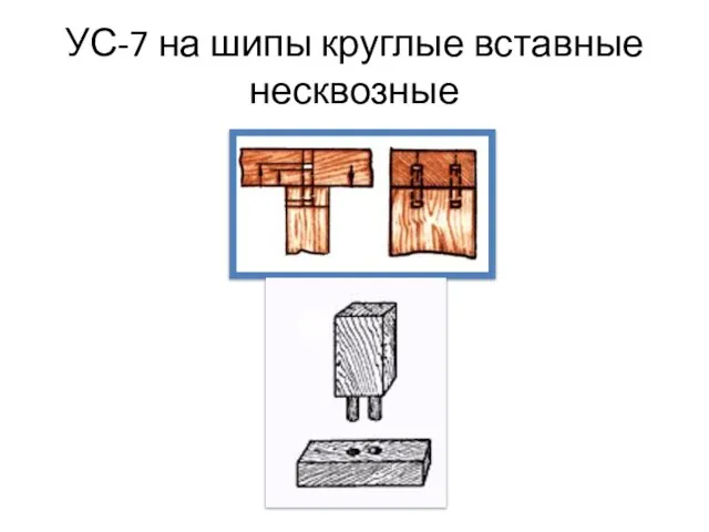 УС-7 на шипы круглые вставные несквозные