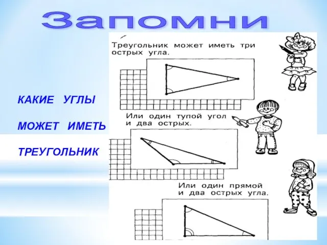 Запомни КАКИЕ УГЛЫ МОЖЕТ ИМЕТЬ ТРЕУГОЛЬНИК