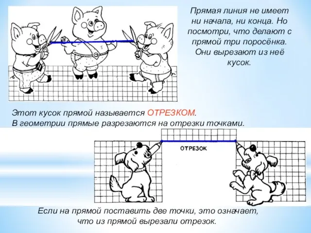 Прямая линия не имеет ни начала, ни конца. Но посмотри, что