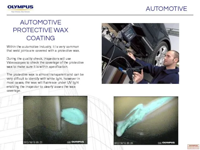 AUTOMOTIVE PROTECTIVE WAX COATING Within the automotive industry, it Is very