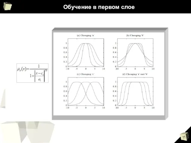 Обучение в первом слое