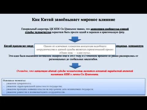 Как Китай завоёвывает мировое влияние Генеральный секретарь ЦК КПК Си Цзиньпин