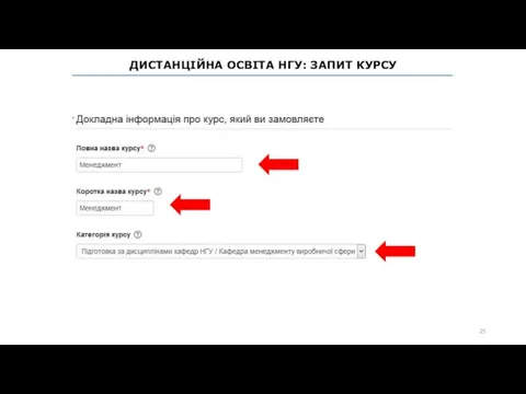 ДИСТАНЦІЙНА ОСВІТА НГУ: ЗАПИТ КУРСУ