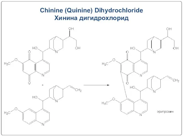 Chinine (Quinine) Dihydrochloride Хинина дигидрохлорид