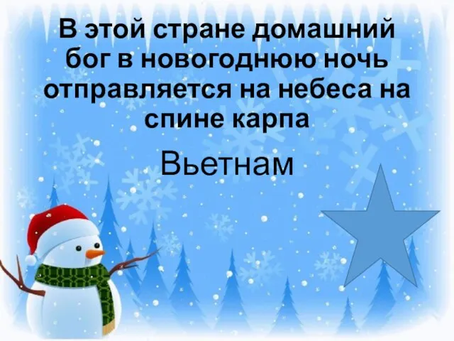 В этой стране домашний бог в новогоднюю ночь отправляется на небеса на спине карпа Вьетнам