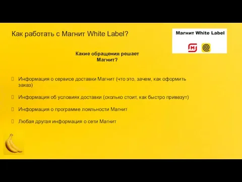 Как работать с Магнит White Label? Информация о сервисе доставки Магнит