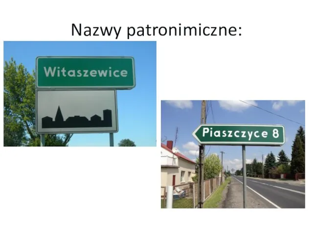 Nazwy patronimiczne: