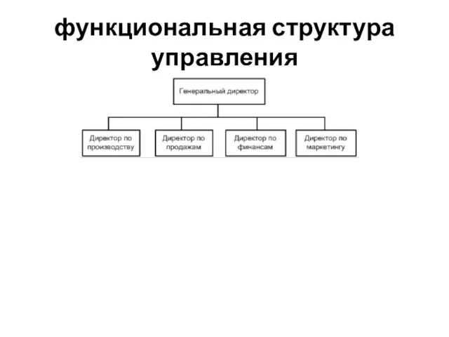 функциональная структура управления