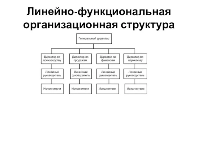 Линейно-функциональная организационная структура