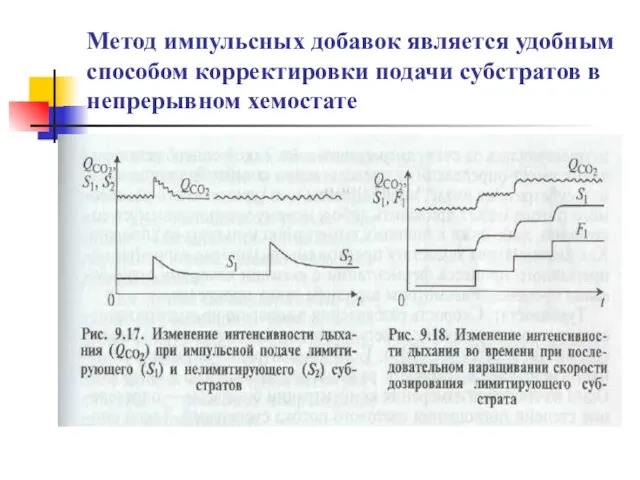 Метод импульсных добавок является удобным способом корректировки подачи субстратов в непрерывном хемостате