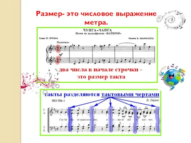 Размер- это числовое выражение метра.