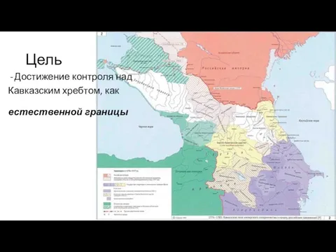 Цель Достижение контроля над Кавказским хребтом, как естественной границы