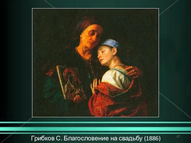 Грибков С. Благословение на свадьбу (1886)