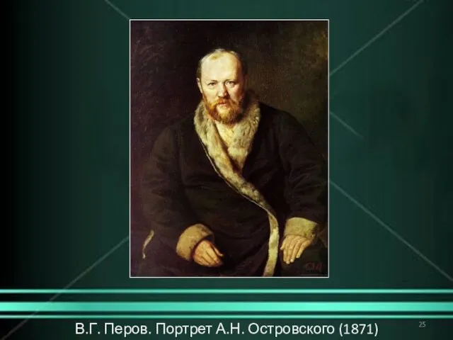 В.Г. Перов. Портрет А.Н. Островского (1871)