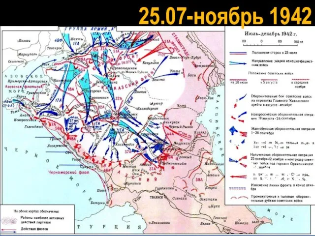 Битва за Кавказ 25.07-ноябрь 1942