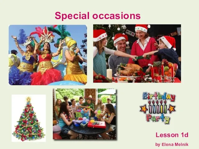 Special occasions Lesson 1d by Elena Melnik