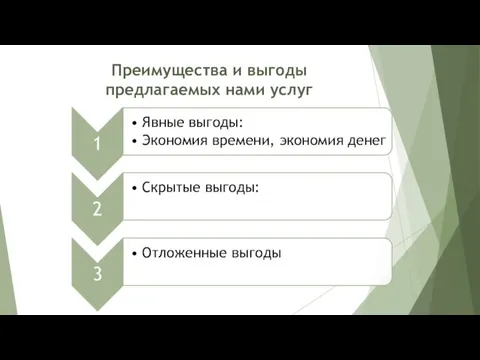 Преимущества и выгоды предлагаемых нами услуг