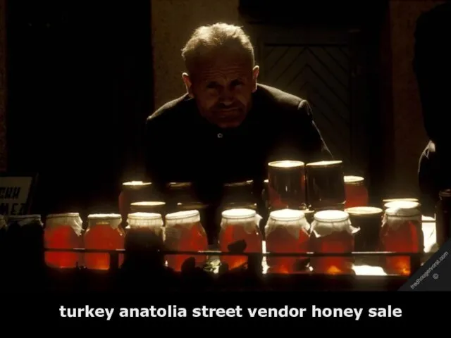 turkey anatolia street vendor honey sale