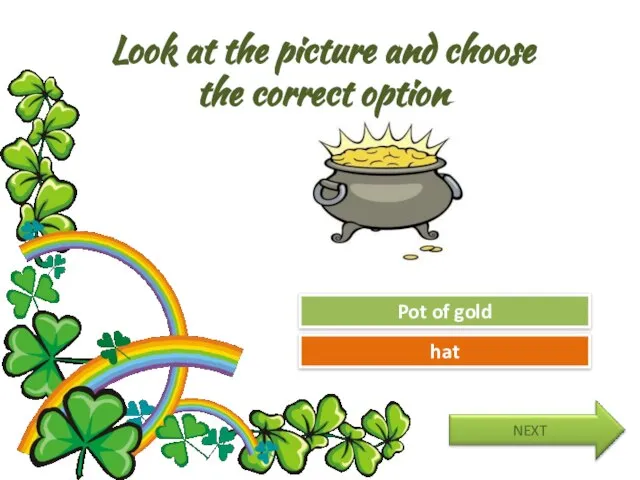 Look at the picture and choose the correct option Try Again