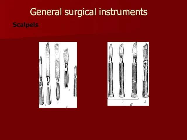 General surgical instruments Scalpels