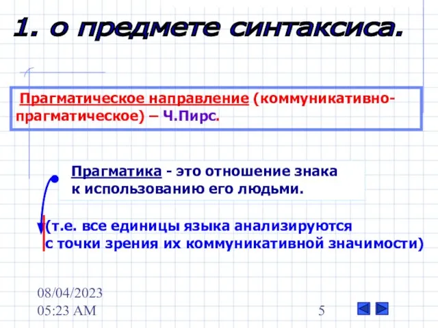 08/04/2023 05:23 AM 1. о предмете синтаксиса. Прагматическое направление (коммуникативно- прагматическое)