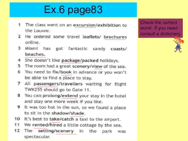 Ex.6 page83 ________ ________ ________ ________ ___ ____ ________ ______ _____