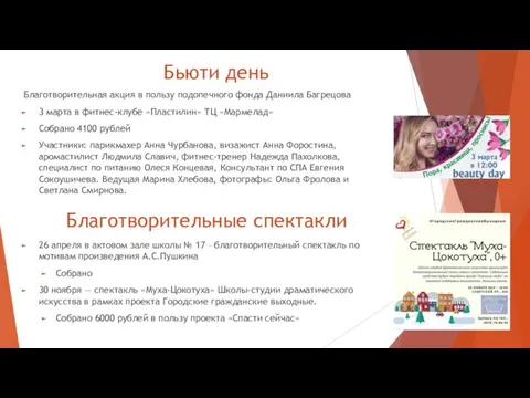 Бьюти день Благотворительная акция в пользу подопечного фонда Даниила Багрецова 3