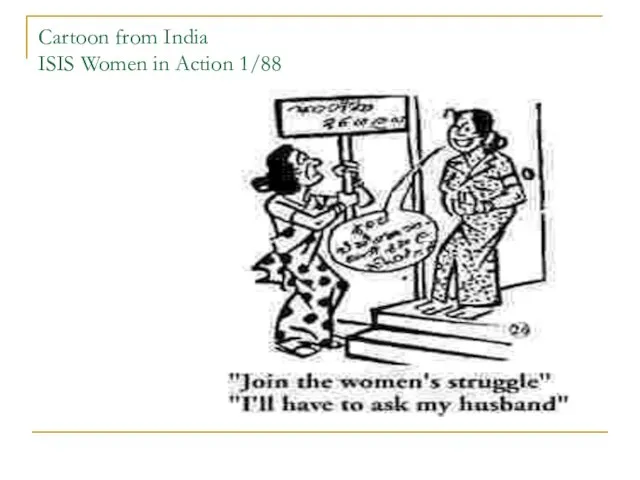 Cartoon from India ISIS Women in Action 1/88