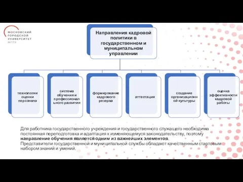 Для работника государственного учреждения и государственного служащего необходима постоянная переподготовка и