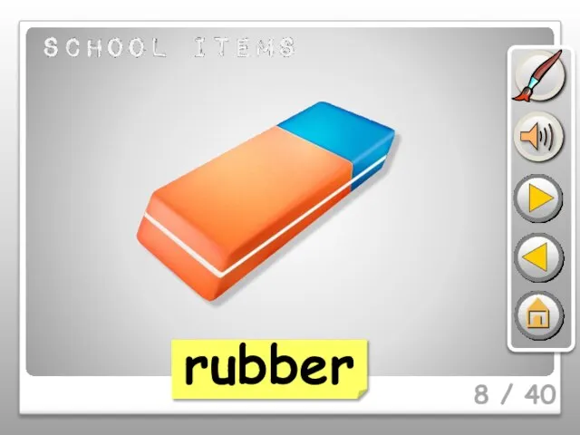 8 / 40 rubber