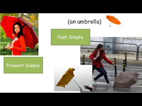 (an umbrella) She has got an umbrella. Present Simple She had an umbrella. Past Simple